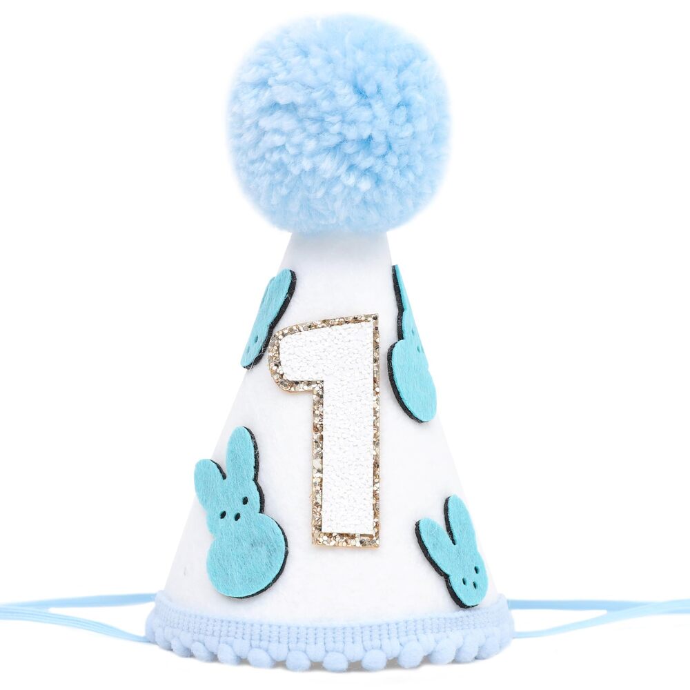 9422 Easter Bunny 1st Birthday Hat - Bunny First Birthday Party Decor,Some
